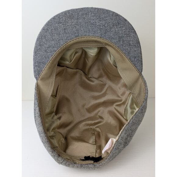 VTG Country Gentleman Hat Medium Gray  Tweed Wool Blend Classic Newsboy Ivy Cap - Picture 7 of 9